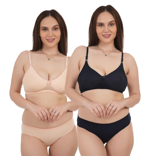Image of UNITRUST Lingerie Set Non-Padded Bra and Matching Panty for Women
