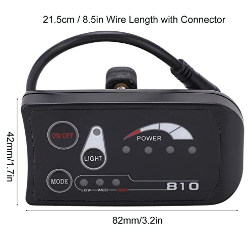 LED-displaypaneel voor elektrische fiets, 36V 48V LED-displaybedieningspaneel voor elektrische fietsmodificatie - Afbeelding 4