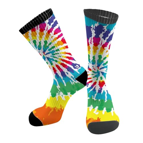 Computer Nerd Circuit Board Unisex Athletic Crew Cushion Socks For Running Workout Wicking Cushion Mid-Calf Socks2