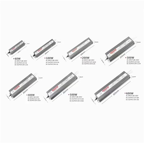 Transformateur LED pour éclairage de jardin étanche IP67 500 Watts 24V