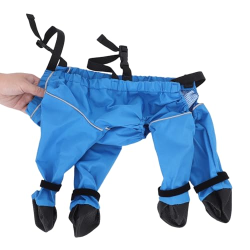 Bottes imperméables pour chien Toddmomy protection pattes polyester bleu