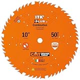 CMT P10050 ITK Plus Combination Saw Blade, 10 x 50 Teeth, 1FTG+ 4ATB Teeth with Shear with 5/8-Inch bore