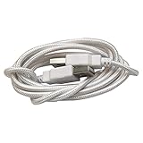 Voluas USB Power Cable for Automatic Cat Feeder, White, 1.5 Meters