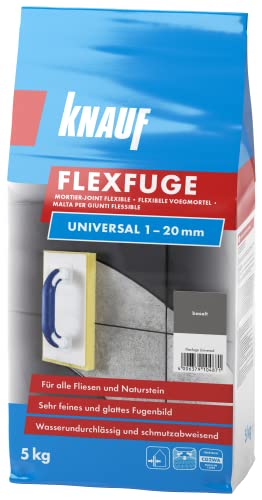 Knauf Flexfuge Universal 5 kg Basalt, universell einsetzbar für ein...