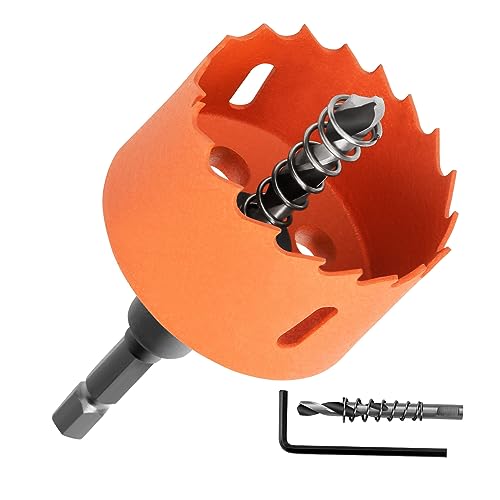 ホールソー バイメタル ドリルビット 電動ドリルツール 木材の穴あけに 薄い金属板 鉄アルミ石膏ボード プラスチック PVCおよびその他の材料 切削直径(25mm)
