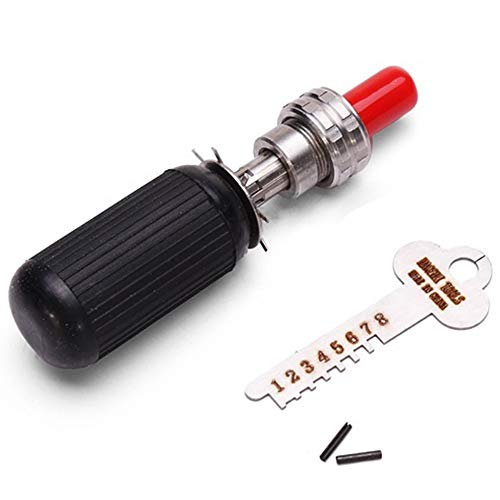 Loboo Idea Juego de herramientas tubulares de acero inoxidable de 7 pines para cerradura civil, herramientas para abrir y cerrar