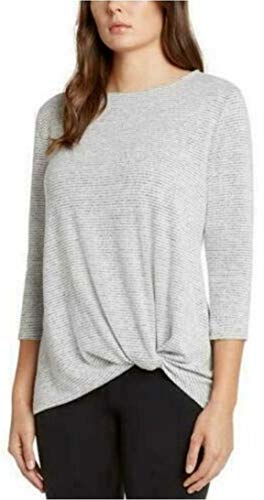 Matty M Ladies' Knot Top (Heather Grey, S) #TOP1