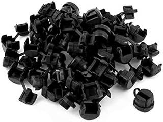 50 Pcs 6.5mm Width Nylon Flat Cord Clip Clamp Strain Relief Bushing Unoopler