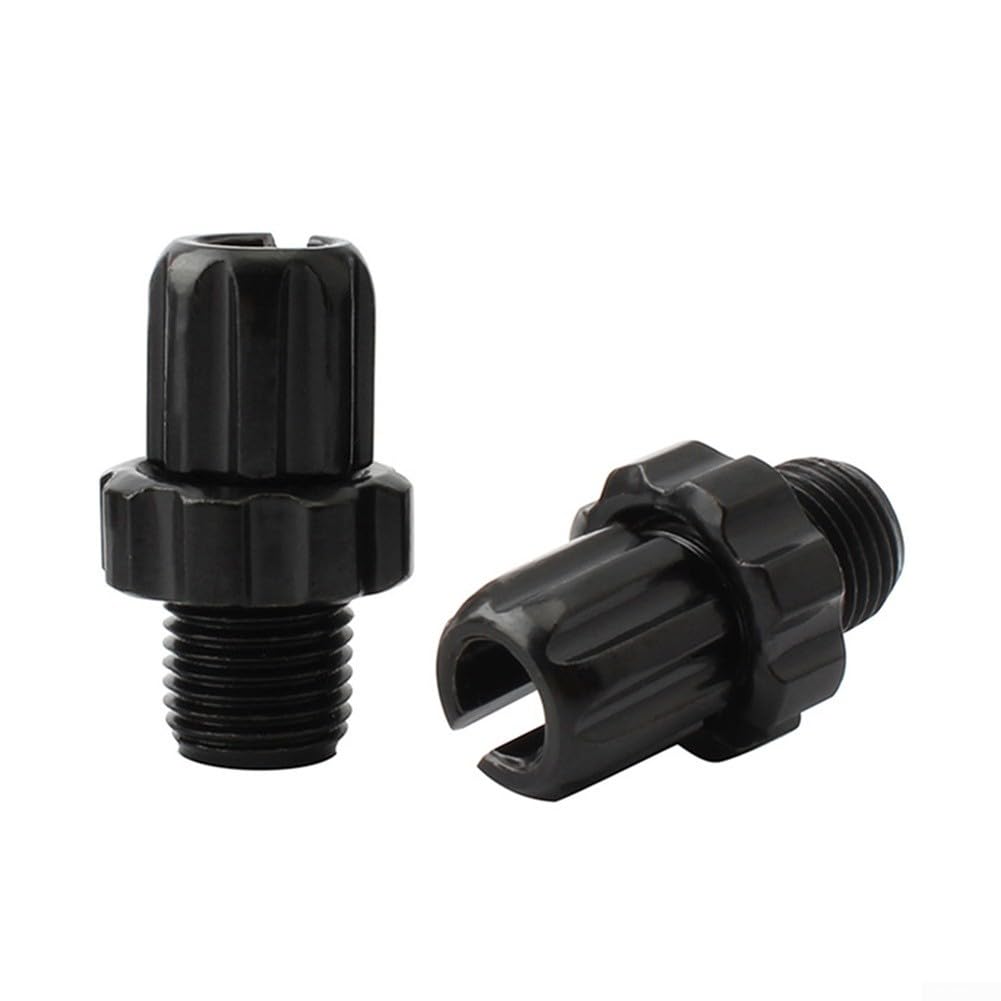 Yhenlovtt Brake Cable Adjuster, Aluminum Alloy Adjuster for M10 Brake Levers, Cable Tension Tuning for Road Bikes and Cycles, Black or Silver, 2 Pack(Black)
