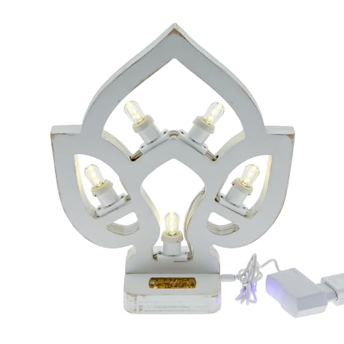 Luminarie Pugliesi Lampada in Legno, Decorazioni d'Arredo, Insegne Luminose a Led (Pumo)