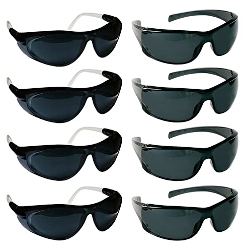 Vezual Safety Goggles Black & White (4 Pcs) & Tinted (4 Pcs) Polycarbonate For Bike Riding, Power Tool, Welding, Laboratory, Wood-working (B09NWBLXBF) Amazon Price History, Amazon Price Tracker