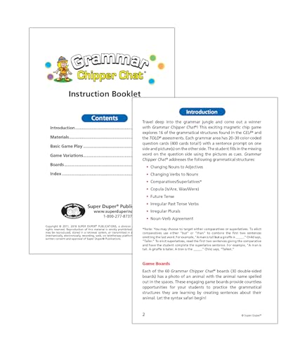 Juego educativo Grammar Chipper Chat magnético miniatura 4