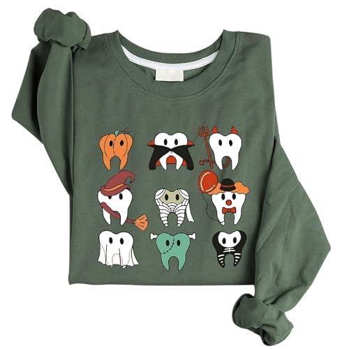 Spooky Halloween Dentist Sweatshirt Dental Halloween Sweatshirt