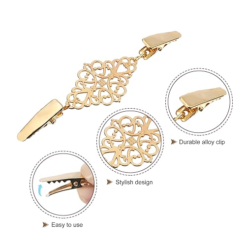Image of UXCELL Retro Cardigan Collar Clips & Shirt Clips for Women