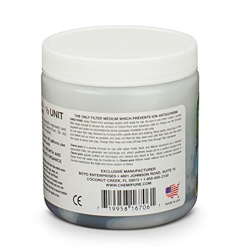 Image of Boyd Enterprises ABE16706 Chemipure Filter Media for Aquarium, 5-Ounce(Pack of 12)