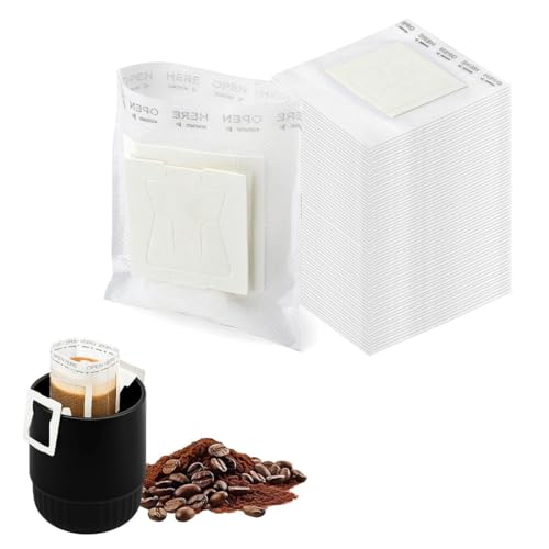 ZORVYN 50 unidades filtros cafetera goteo, filtro cafe colgante, filtros de papel portátiles para viajes, camping, oficina ZORVYN 50 unidades filtros cafetera goteo, filtro cafe colgante, filtros de papel portátiles para viajes, camping, oficina