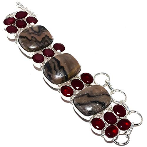 Bracelet Mookaite marron et grenat, l'accessoire idéal pour sublimer vos tenues