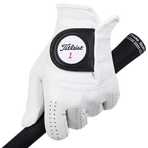 Titleist Players Golf Glove, Men's, Left Hand (Right Hand Golfer), Large, White - Image 4