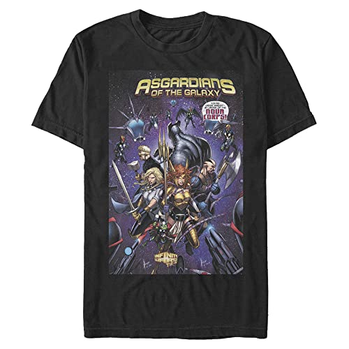 Marvel Asgardiens t-shirt noir en taille 4XL grande tall pour homme