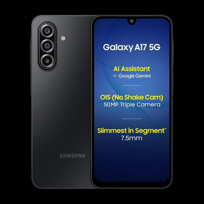 Samsung Galaxy A17 5G (Black, 8GB RAM, 128GB Storage) | 50 MP No Shake Camera | Gemini Live | Circle to Search | Super AMOLED | Corning Gorilla Glass Victus | 7.5mm Sleek | AI-image-4