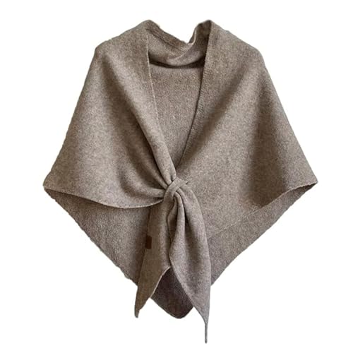 Women's Solid Color Scarf Casual Soft Comfortable Shawl for Daily Wear Triangle Wool Shawl Wraps for Women