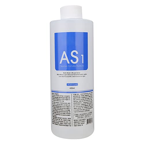 Professional Aqua Peeling Solution, 400ml, All Skin Types, Facial Cleansing and Hydration (AS1)