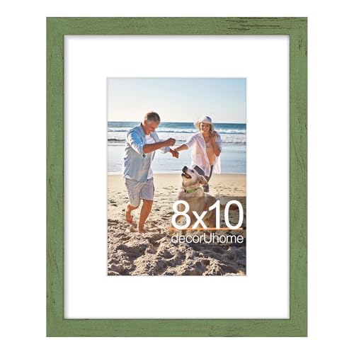 decorUhome 8x10 Picture Frame Fits 5x7 Photos with Mat M01RGN