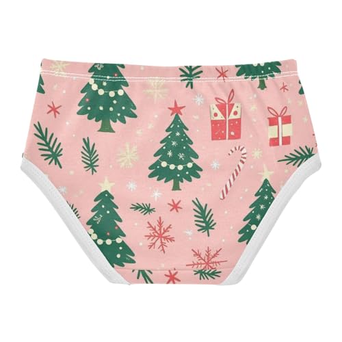 Girls' Sport Panties Organic Underwear for Girls Cute Reindeer Pattern2
