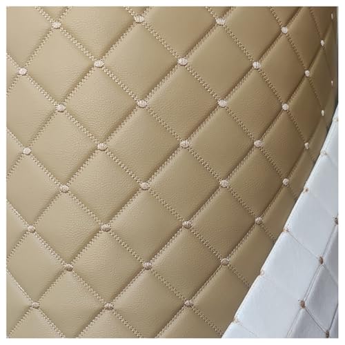 Tissu cuir simili souple kaki pour rénover un canapé ou des sièges de voiture