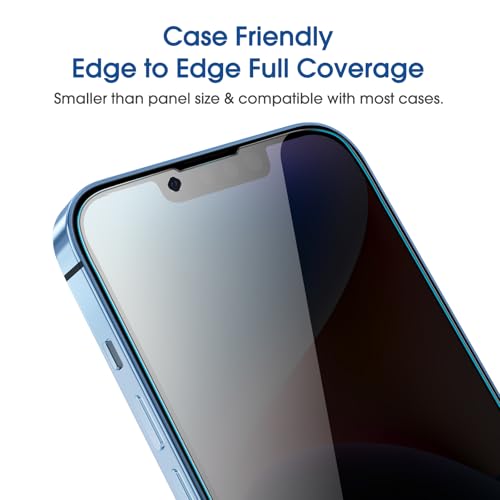 Image of amFiIm OneTouch for iPhone 13 /13 Pro /17e /16e /14 Privacy Screen Protector 6.1 inch