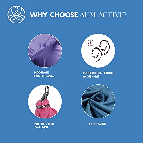 image for aum active Aerial Silk Yoga Hammock & Swing for Home, Inversion Exerci