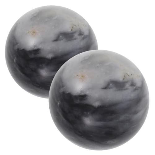 IWOWHERO Natural Jade Massage Set 5cm Baoding Balls Hand Exercise Balls for Hand Therapy