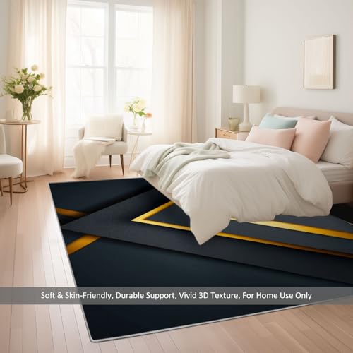 Tapis salon triangles géométriques gris 180x240cm moderne doux - 6