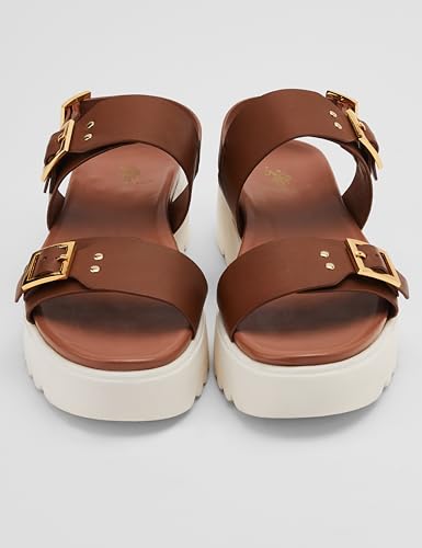 Image of U.S. POLO ASSN. Maisie Tan Flatform Flats With Premium Upper