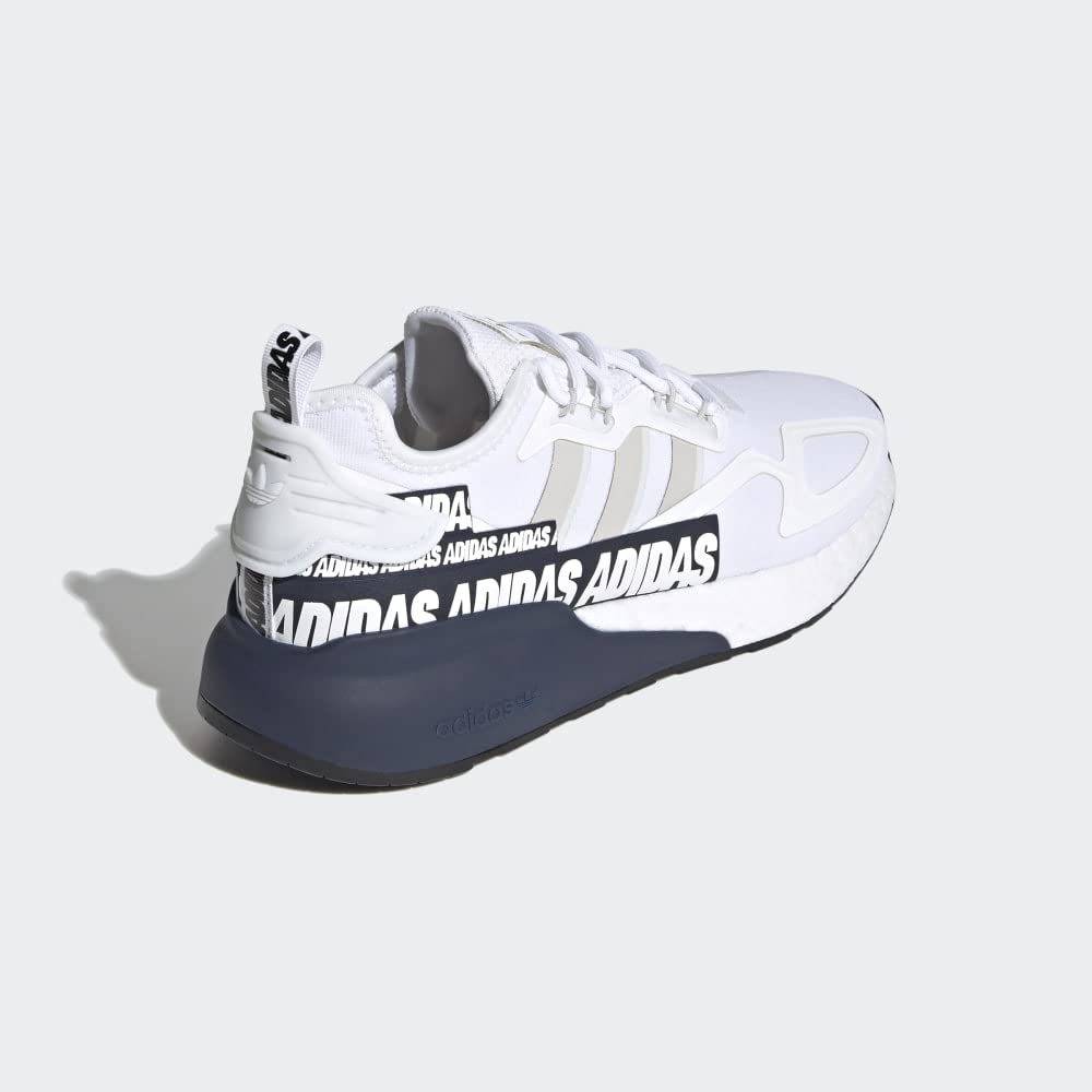 adidas ZX 2K Boost Shoe - Men's Casual White/Grey/Collegiate