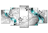 Canvas Art Design Floral Canvas Wall Art Large Artwork 5 Pieces Modern Abstract Paintings HD Flower...
