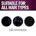 Schwarzkopf Keratin Color Permanent Hair Color, 1.0 Black Onyx, 1 Application - Salon Inspired Permanent Hair Dye, for up to 80% Less Breakage vs Untreated Hair and up to 100% Gray Coverage