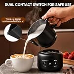 Electactic Electric Milk Frother Warmer, Latte Art Spout, Dishwasher Safe - Image 2