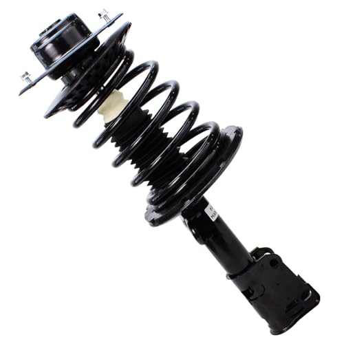 Image of Detroit Axle - 2pc Front Struts for 2001-2003 Chrysler Voyager 2001-2007 Town & Country Dodge Grand Caravan, Struts with Coil Spring Assembly 2002 Replacement Suspension