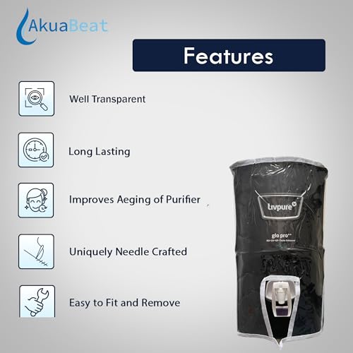 Image of Body Protective Cover for Livpure GLO PRO ++ RO+ UV+ UF+ Taste Enahncer Water Purifier Model., Blue