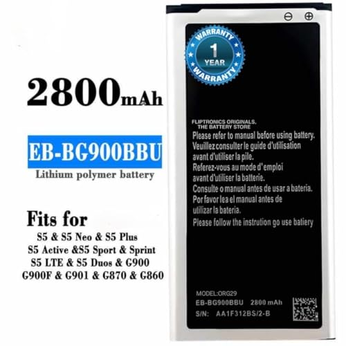 Image of Original (EB-BG900BBE) Battery for Samsung Galaxy S5 G900 G900S G900I G900F G900H - Battery with 1 Year Warranty**** (P15)