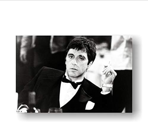 yhnjikl Scarface Movie (Al Pacino, Black And White) Poster Print Collections Poster Print Poster Print 40X60Cm Without Farme