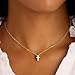 M MOOHAM Valentines Gifts for Kids Girls - Gold Necklace Jewelry for Women, Dainty 14k Gold Plated Tiny Small Cross Pendant Necklaces for Womens, Religious Christian Gifts for Womens Girls