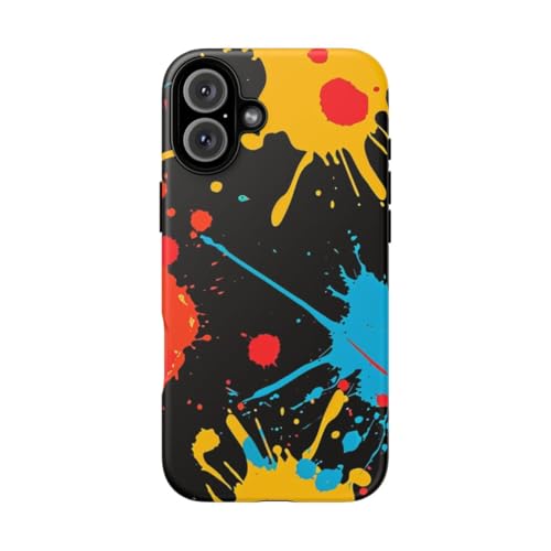 Coque iPhone 16 Plus éclaboussures de peinture pour le quotidien