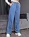 Love Welove Fashion Wide Leg Jeans for Women Elastic High Waisted Pull On Drawstring Baggy Denim Pants Plus Size 3XL