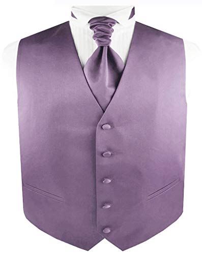 Men's Solid Plain Suit Wedding Waistcoat Set