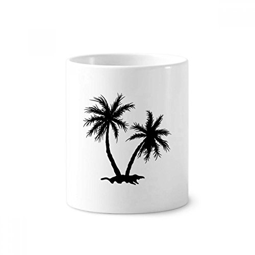 Porte-brosse à dents en céramique imprimé tropical un cadeau utile pour la maison