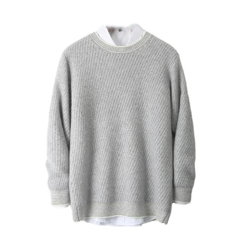 Mens Crew Neck Sweater Soft Casual Sweaters Classic Pullover Lightweight Knitted Warm Jumper
