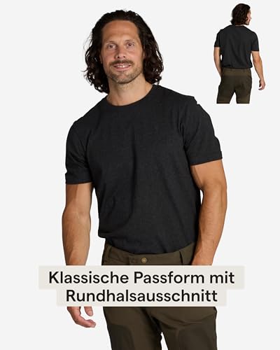 Pinewood Herren 3er Pack Outdoor T Shirts Set als Bequeme Basics aus recyceltem Polyester und Baumwolle in vielen schönen Farben & vielseitig einsetzbar
