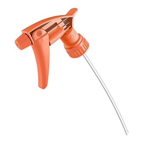 Tolco 28mm Orange Chemical Resistant Spray Head 9-1/4" Dip Tube (24) Cover